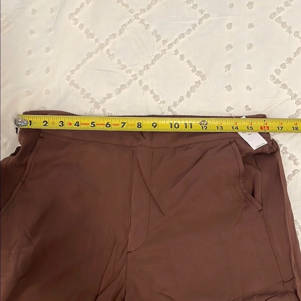 Old Navy Women's Wide Leg linen Pants Brown nwt large tall - Picture 7 of 12